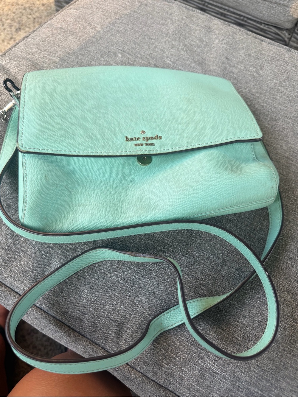 kate spade mint green crossbody bag Tiffany blue